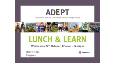 Slide advertising the ADEPT Lunch & Learn session for October 2025