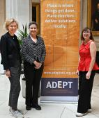 ADEPT CEP Hannah Bartram, Mary Creagh MP and ADEPT President Ann Carruthers