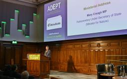 Mary Creagh MP giving the ADEPT Spring Conference 2025 Ministerial Address