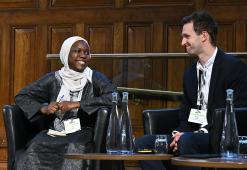 Fatou Jeng and Richard Millar speaking at the ADEPT Spring Conference 2025