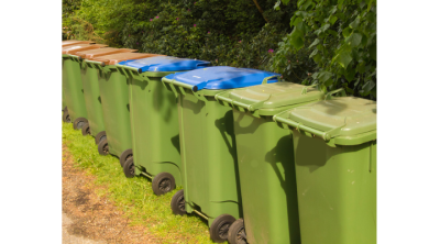 wheelie bins