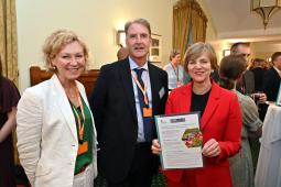 image showing Hannah Bartram, Neil Gibson and Lillian Greenwood MP